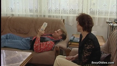 Hairy pussy granny Hanna M is licked and fucked by Steve Vincent