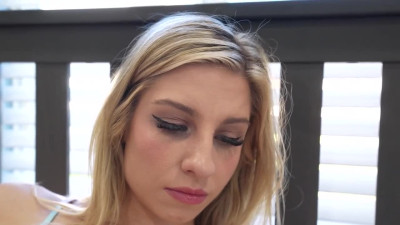 Cheerleader Katie tells stepbro, I usually only let your dad cum in me