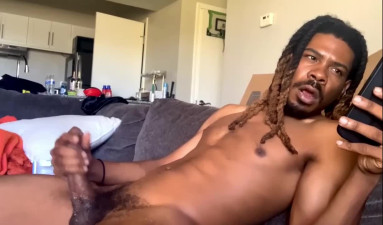 BLlck Man Cums