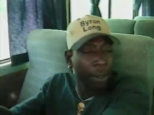 Horny ebony slut getting fucked in the bus