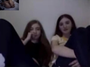 Two omegle shy girls watch me jerk off
