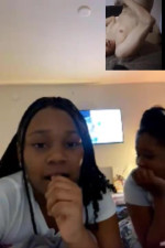 Two Omegle girls watch me cum in my mouth.