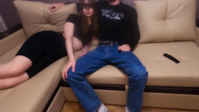 Cock Sucking Friends Watch Porn and Get Kinky with BDSM