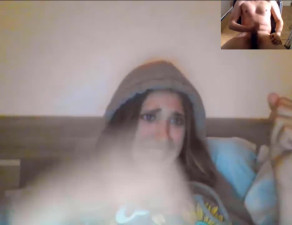 An Omegle girl is humiliating me and the other girl is recording me.