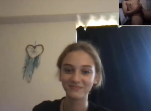 omegle girl watch me catch my cum with my mouth