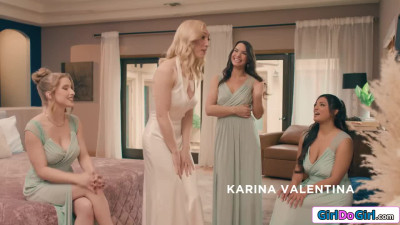 The bridesmaid who lick bride the best becomes maid of honor