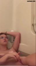 Cute teen masturbates In the bathroom