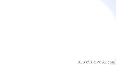 Petite blonde Maya Woulfe gagging then throated by big cock