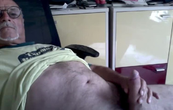 French Grandpa Cums