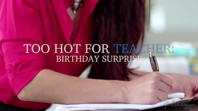 Aidra Fox and Jill Kassidy in several different Birthday Surprise lesbian scenes