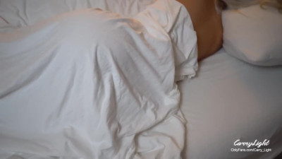 Step Mom Wakes up to Hard Cock of Step Son He trick her pretending his Dad