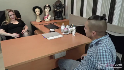 AGEDLOVE Chris fucks his boss in the pussy and then in the ass