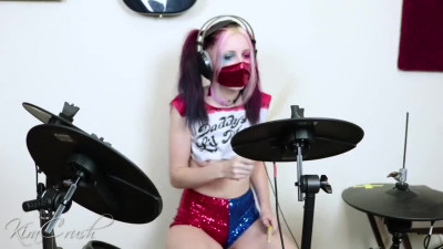 Harley Quinn Plays MSI Naked On Drums!!!! (Straight To Video)