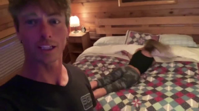 Hot Sex in our Airbnb Cabin during our Snowboarding Trip
