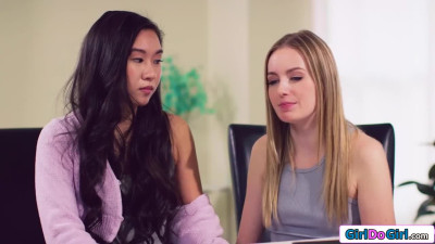 Shrink anal fingers an asian whos licked by her lesbian wife
