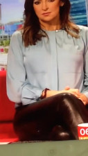 Sally Nugent Hot MILF Pussy In Shiny Tight Leather Leggings Cum Tribute