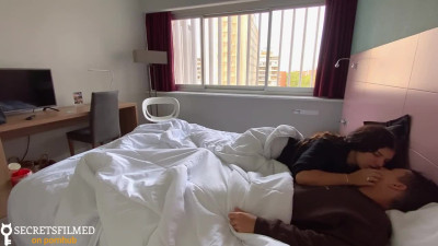 It was our last day at the hotel so we let our neighbors watch us fuck