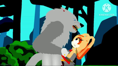 Stick Nodes Hentai: Cream Encounters the Big Bad Wolf