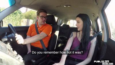19yo car driver doggystyled in POV by spicy instructor