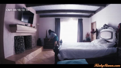 Perv guy voyeuring brunette wife getting fucked by husband