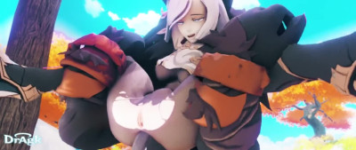 Shenhe gets a Rough Anal Fuck by a Mitachurl - Genshin Impact