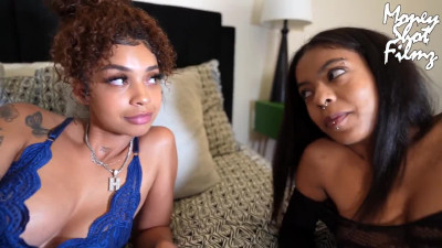 2 Ebony Teens Have A Wild 3Some During A House Party