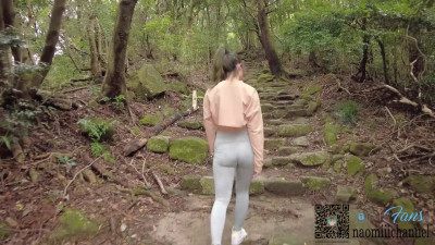 登山デートで彼女との連続2回中出し爽快ハメ撮り。 「え？ここ？」 登山道で露出、イラマチオ！ 登山客に見られて激焦り。 日本人カップル・素人・パイパン・スタイル抜群・巨乳・ハーフ美女・無修