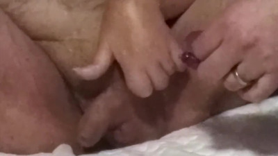 nurse puts cockring on cripple